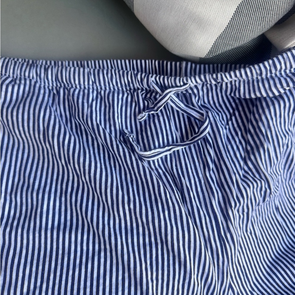 Ralph Lauren Navy and White Striped Short Sleeve Pajama Set - EUC Sz XL - Picture 4 of 5